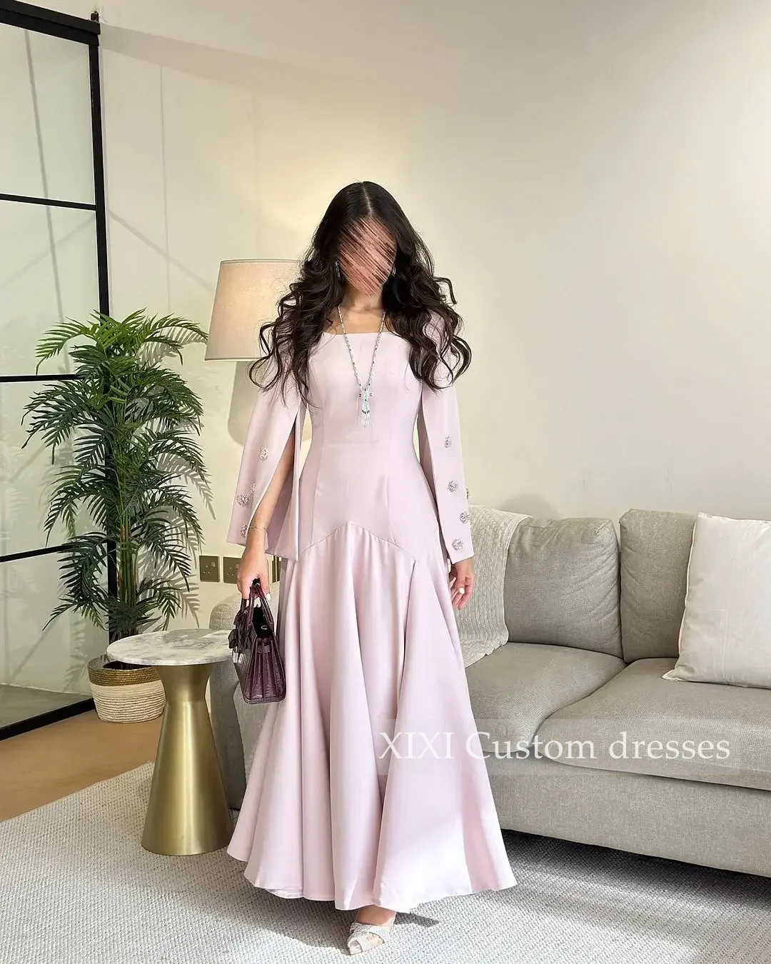 XIXI Customized Evening Dresses A-Line Square Neckline Floor-Length Ruffle Prom Gowns Robe De Soiree Elegant Dubai Arabic Long
XIXI Customized Evening Dresses A-Line Square Neckline Floor-Length Ruffle Prom Gowns Robe De Soiree Elegant Dubai Arabic Long