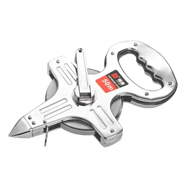 304 Stainless Steel Ruler 50M Portable Engineering Insert Floor Ruler Site Measurement Hand Crank Derrick Type Steel Tapes
304 Stainless Steel Ruler 50M Portable Engineering Insert Floor Ruler Site Measurement Hand Crank Derrick Type Steel Tapes