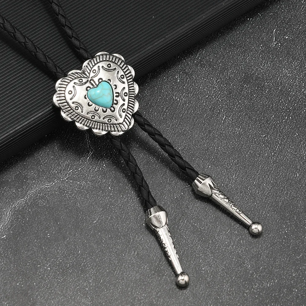 Retro Love Necklace Leather Sweater Chain Men's and Women's Turquoise Tie Hip Hop Style Long Shirt Polo
Retro Love Necklace Leather Sweater Chain Men's and Women's Turquoise Tie Hip Hop Style Long Shirt Polo