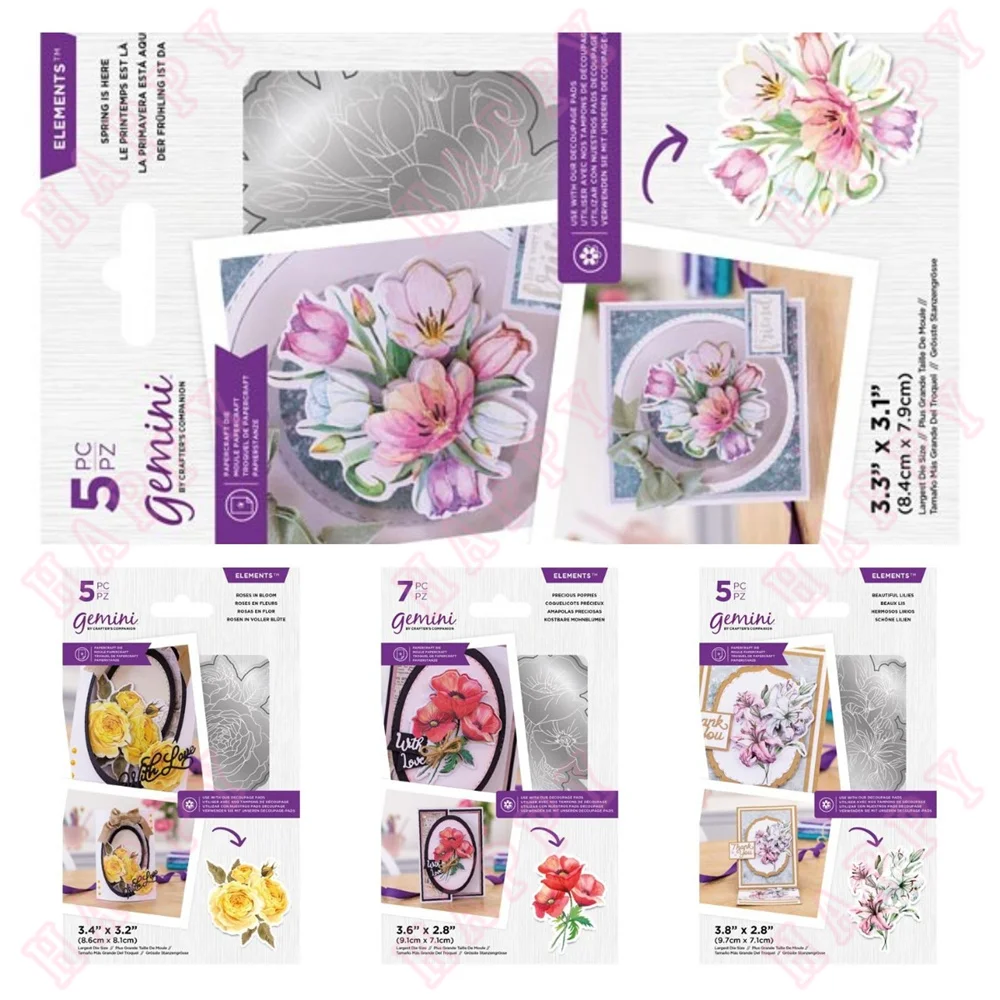 2022 New Metal Cutting Dies Spring Roses Poppies Lilies Scrapbook Bookmark Envelope Paper Craft Embossing Handmade Knife Moulds
2022 New Metal Cutting Dies Spring Roses Poppies Lilies Scrapbook Bookmark Envelope Paper Craft Embossing Handmade Knife Moulds