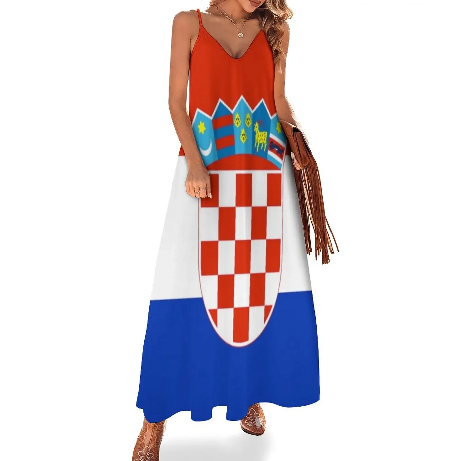 Croatia Flag Sleeveless Dress Beachwear dress party evening elegant luxury celebrity chic and elegant woman dress
Croatia Flag Sleeveless Dress Beachwear dress party evening elegant luxury celebrity chic and elegant woman dress