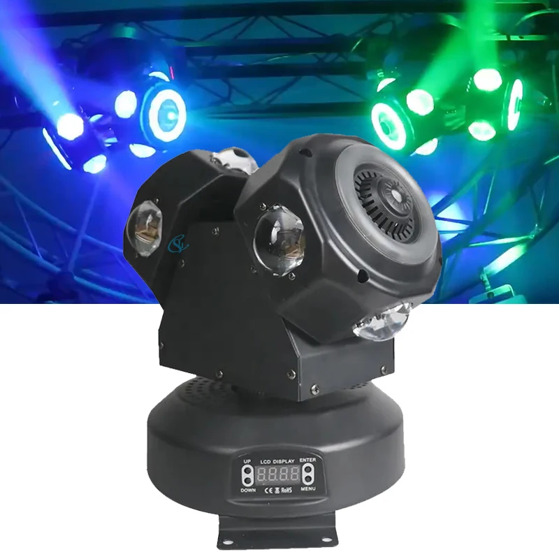 Stage Lighting LED 4in1 RGB Double Head Moving Head Light With Laser Dj Effect Lamp DMX512 For Disco Party Christmas Event
Stage Lighting LED 4in1 RGB Double Head Moving Head Light With Laser Dj Effect Lamp DMX512 For Disco Party Christmas Event