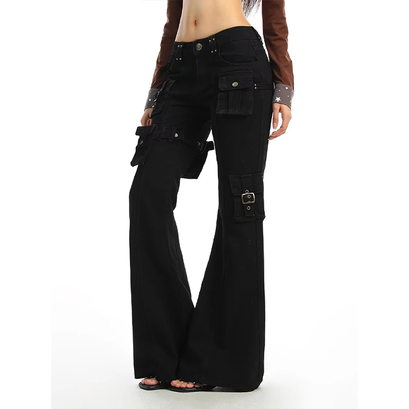 American Sle Spicy Girl Micro Flared Workwear Jeans Women Design Casual Versatile Slimming Floor-Length Pants INS
American Sle Spicy Girl Micro Flared Workwear Jeans Women Design Casual Versatile Slimming Floor-Length Pants INS