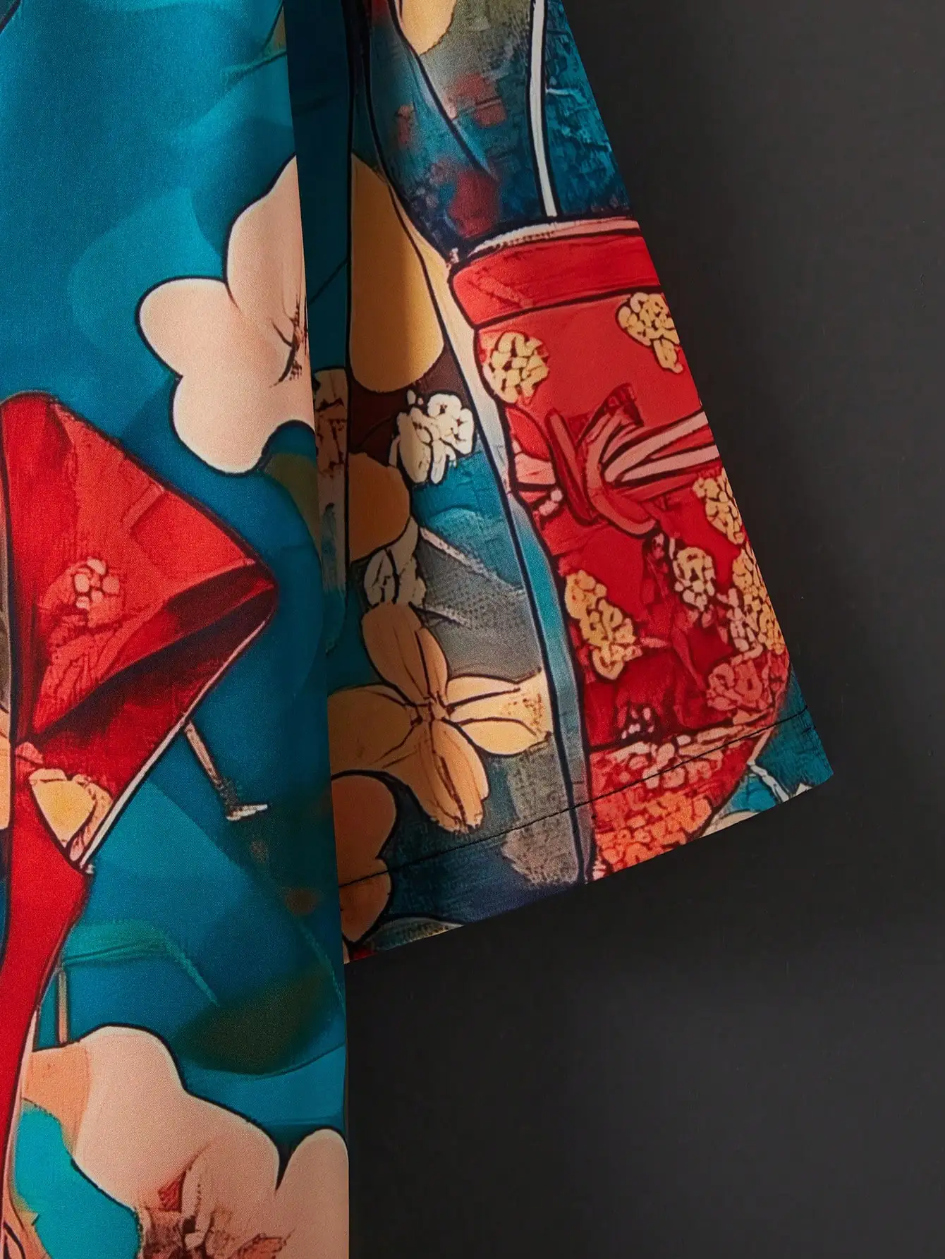 Vibrant Japanese Retro Kimono-Style Cover-Up With 3D Cartoon Print, Loose Oversized Lightweight Beachwear For Summer Spring
Vibrant Japanese Retro Kimono-Style Cover-Up With 3D Cartoon Print, Loose Oversized Lightweight Beachwear For Summer Spring