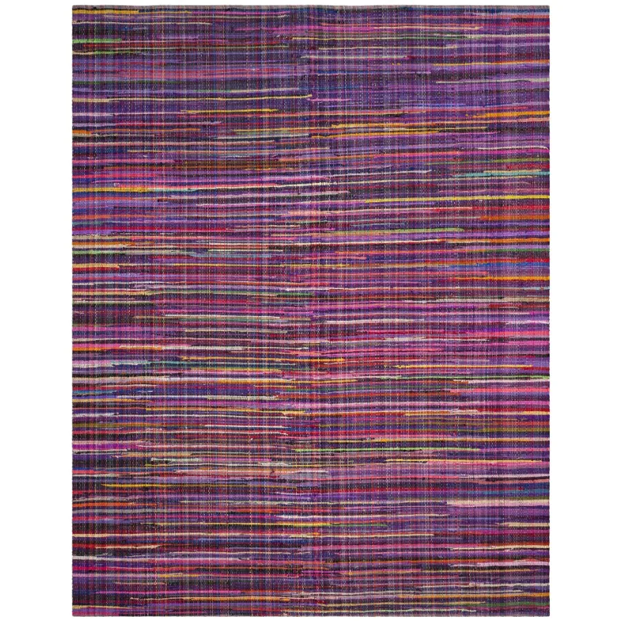 Rag Petar Striped Cotton Area Rug Purple Multi 8' x 10'
Rag Petar Striped Cotton Area Rug Purple Multi 8' x 10'