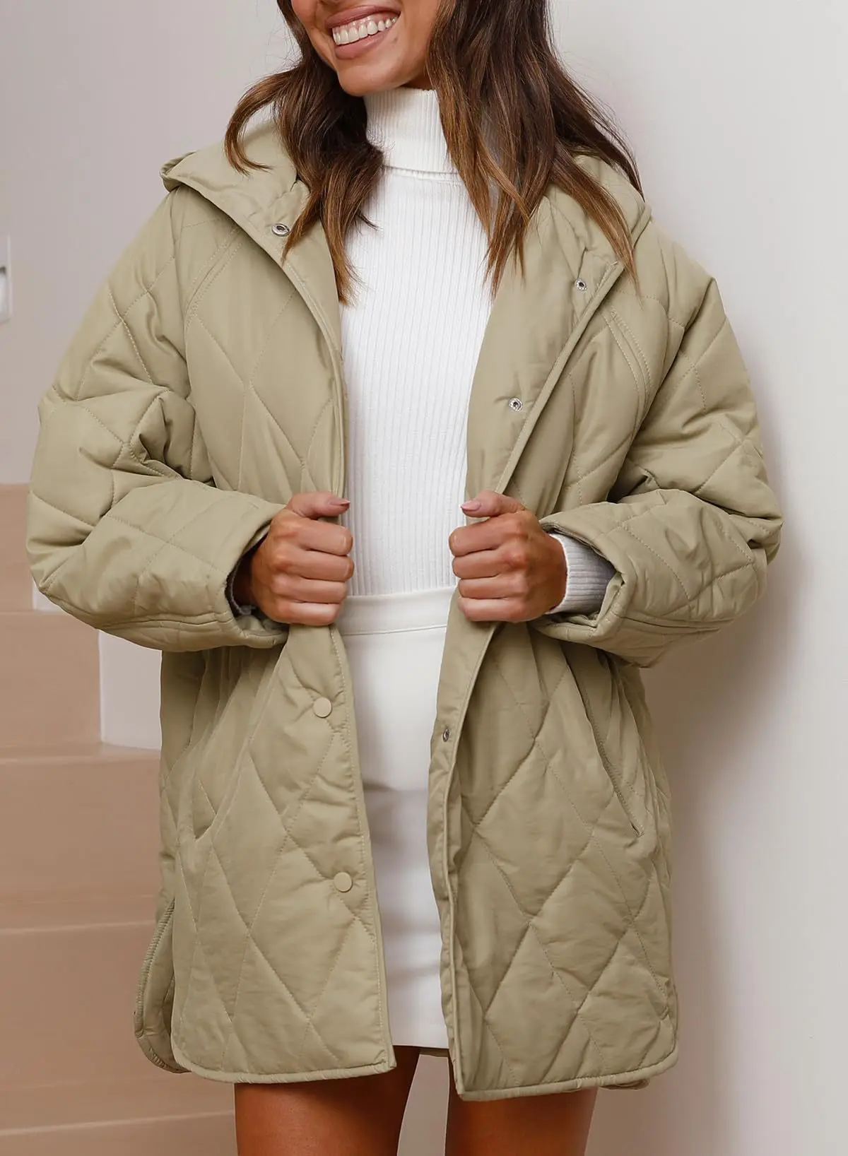 2025 New Fashion Diamond Quilted Hooded Long-sleeved Jacket Women Winter Casual Solid Color Pocket Jacket For Women
2025 New Fashion Diamond Quilted Hooded Long-sleeved Jacket Women Winter Casual Solid Color Pocket Jacket For Women