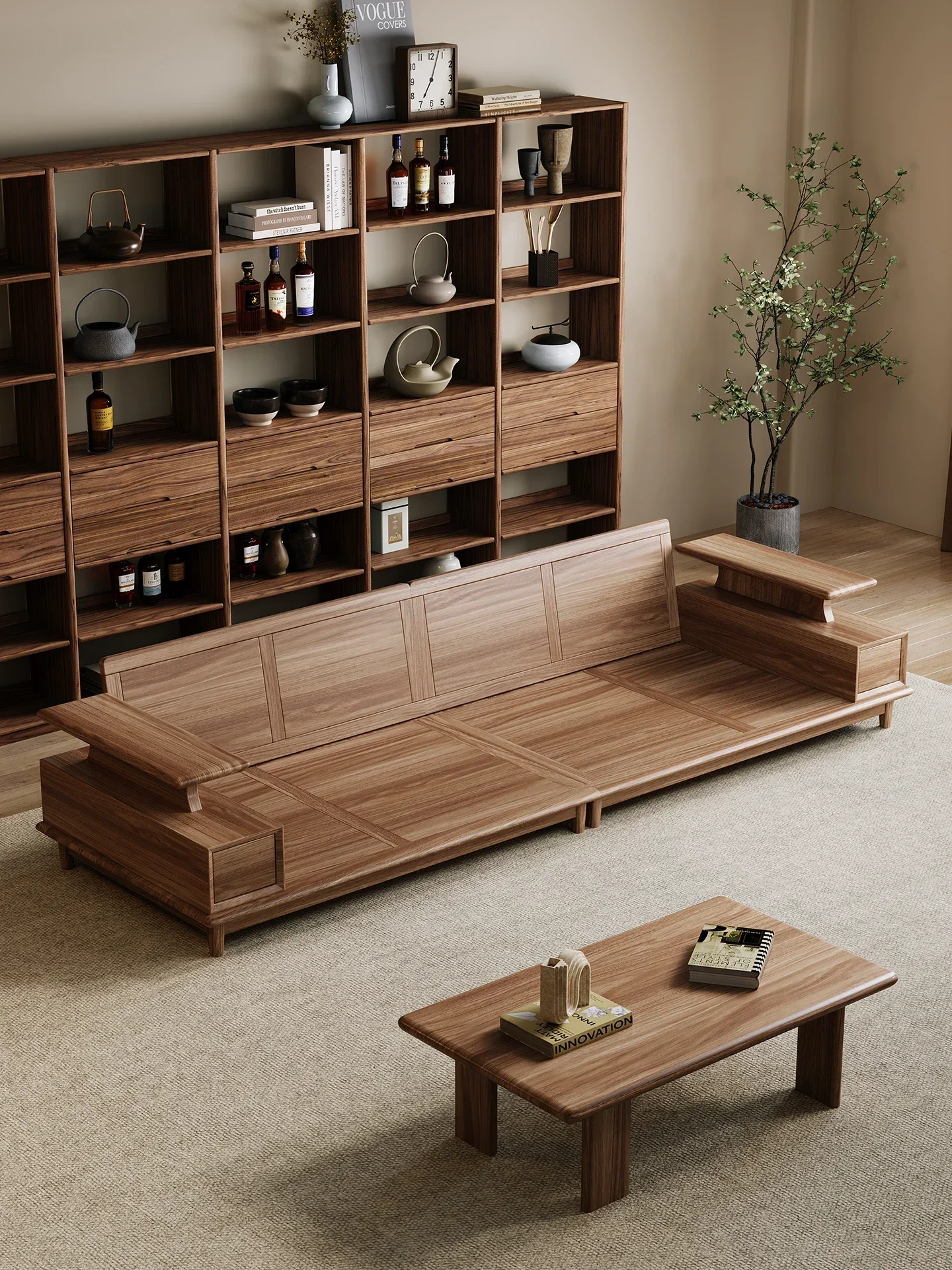 TTLiving room black walnut leather small apartment new Chinese fabric straight row sofa
TTLiving room black walnut leather small apartment new Chinese fabric straight row sofa