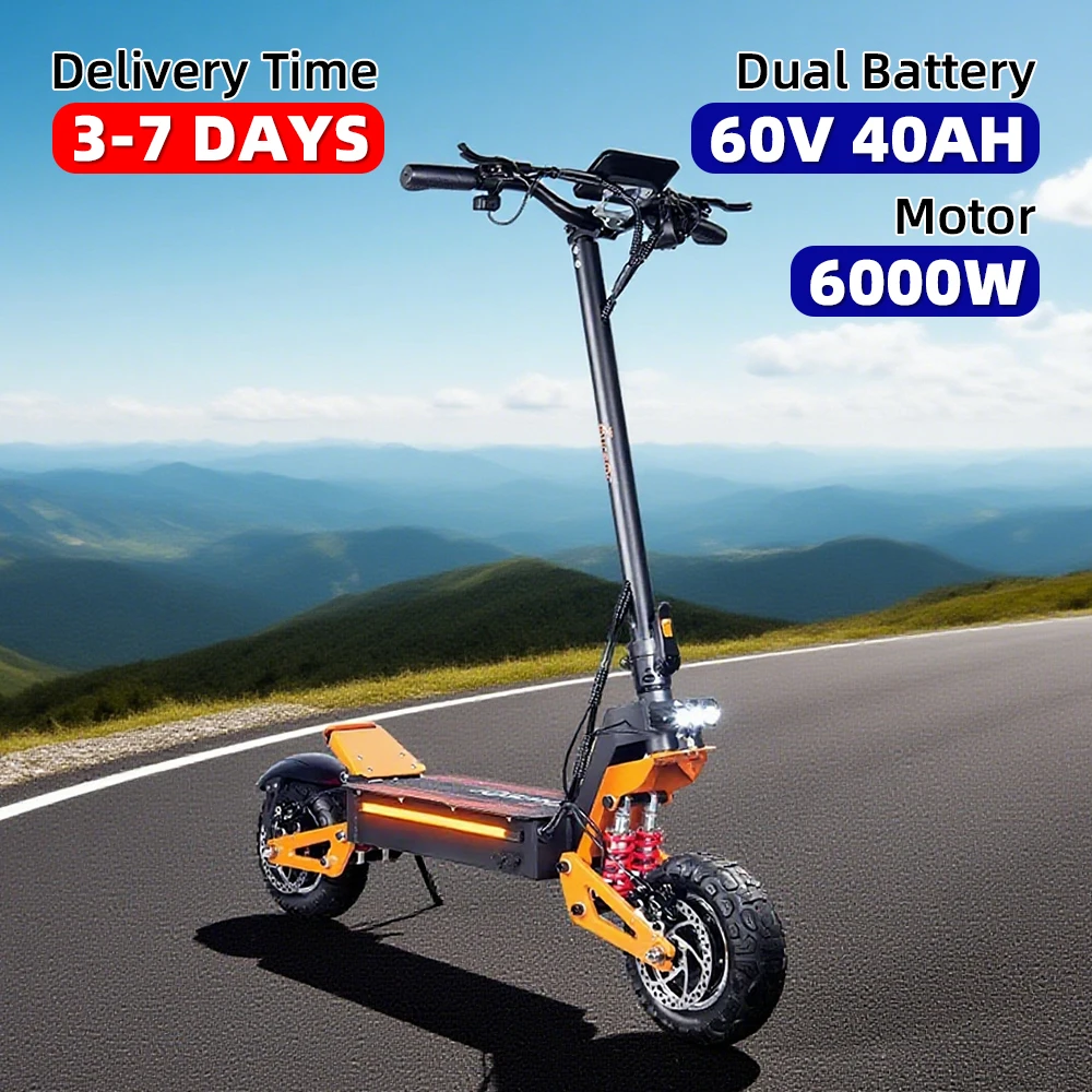 One piece dropshipping 11 inch electric scooter 6000W60V40AH lithium battery electric scooter in stock in the United States
One piece dropshipping 11 inch electric scooter 6000W60V40AH lithium battery electric scooter in stock in the United States