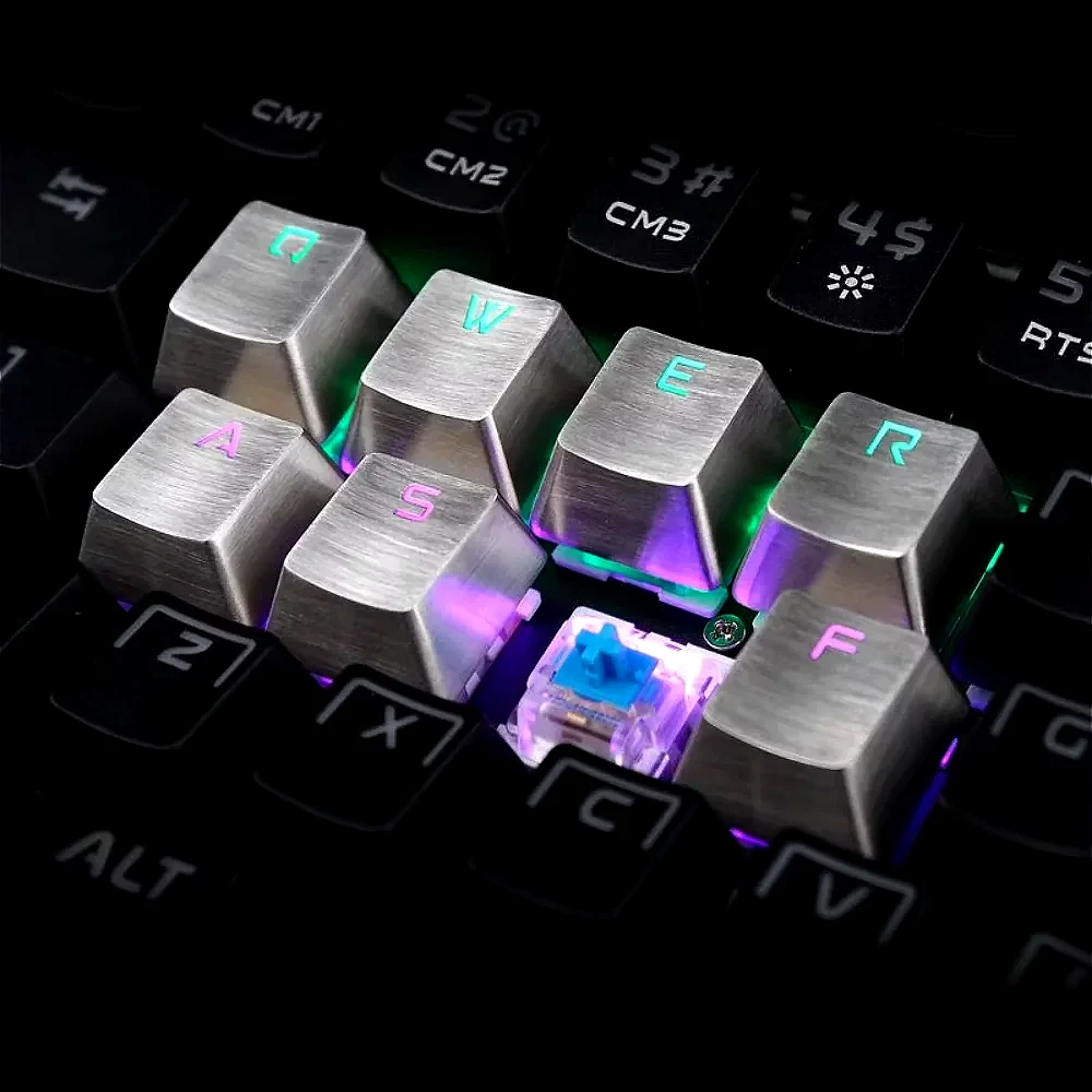 Stainless Steel Metal Keycaps, Durable and Colorfast, Personalized Suitable for Custom, 60, 64, 84, 98, 108 Mechanical Keyboards
Stainless Steel Metal Keycaps, Durable and Colorfast, Personalized Suitable for Custom, 60, 64, 84, 98, 108 Mechanical Keyboards