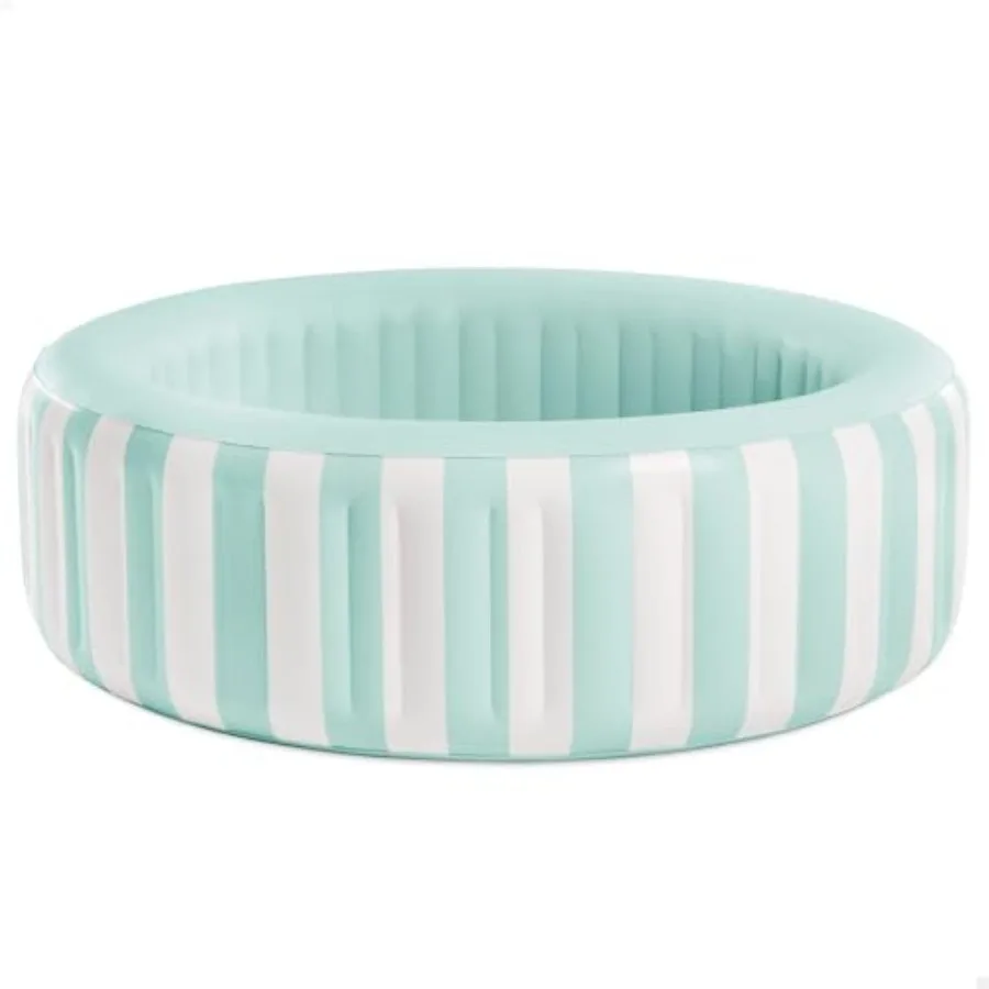 Coastal Luxe Inflatable Pool for and Family 66" x 21" 1.68m x 53cm Stylish Mint White Striped Design Durable PVC Material Easy
Coastal Luxe Inflatable Pool for and Family 66" x 21" 1.68m x 53cm Stylish Mint White Striped Design Durable PVC Material Easy