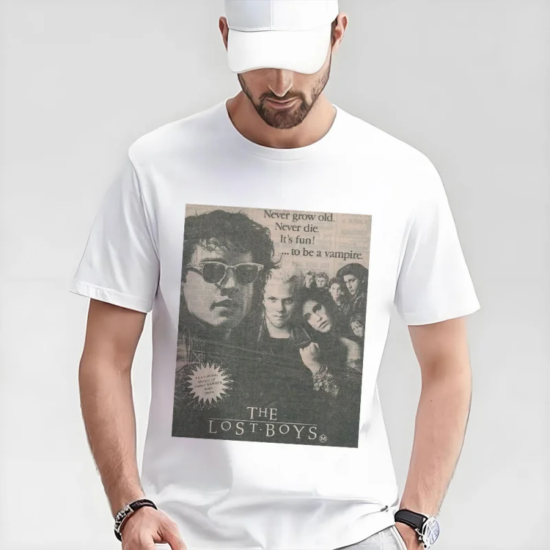 David Powers Horror Movie The Lost Boys Scary Vampire Gift T-shirts Santa Carla Boys Graphic Clothes Short Sleeve All size Tops
David Powers Horror Movie The Lost Boys Scary Vampire Gift T-shirts Santa Carla Boys Graphic Clothes Short Sleeve All size Tops