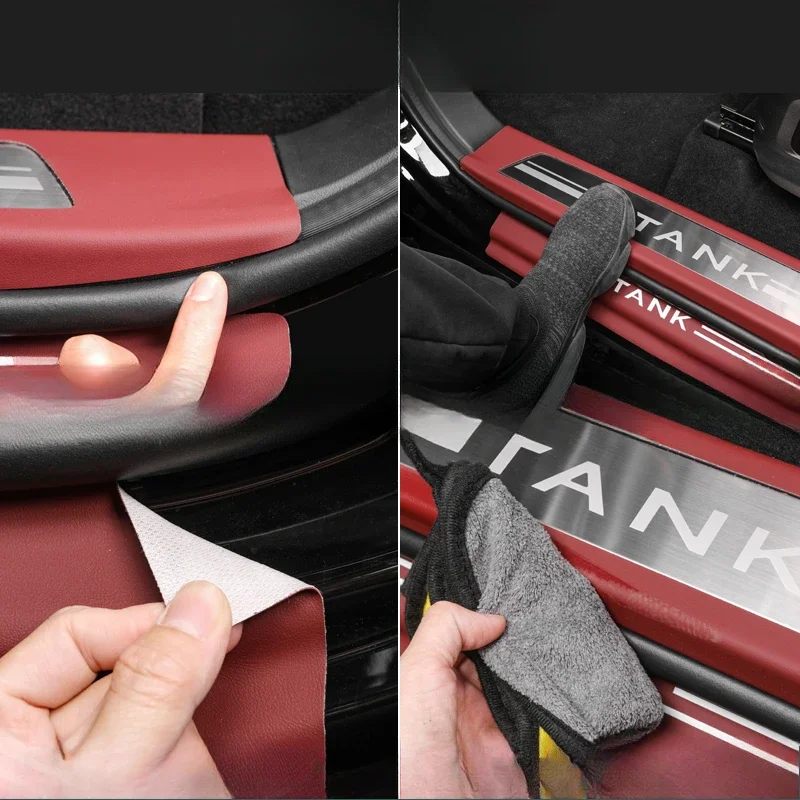 For Tank 400Hi4-T After The Threshold Strips Are Modified Interior of The Guard Plates Are Equipped with Leather Protective Pads
For Tank 400Hi4-T After The Threshold Strips Are Modified Interior of The Guard Plates Are Equipped with Leather Protective Pads