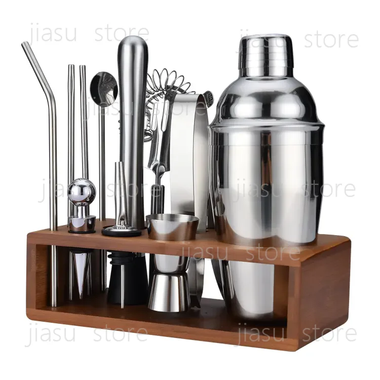 Premium 13PCS Bar Tool Set 550ml Stainless Steel Cocktail Shaker 18oz with Bamboo Storage Rack
Premium 13PCS Bar Tool Set 550ml Stainless Steel Cocktail Shaker 18oz with Bamboo Storage Rack