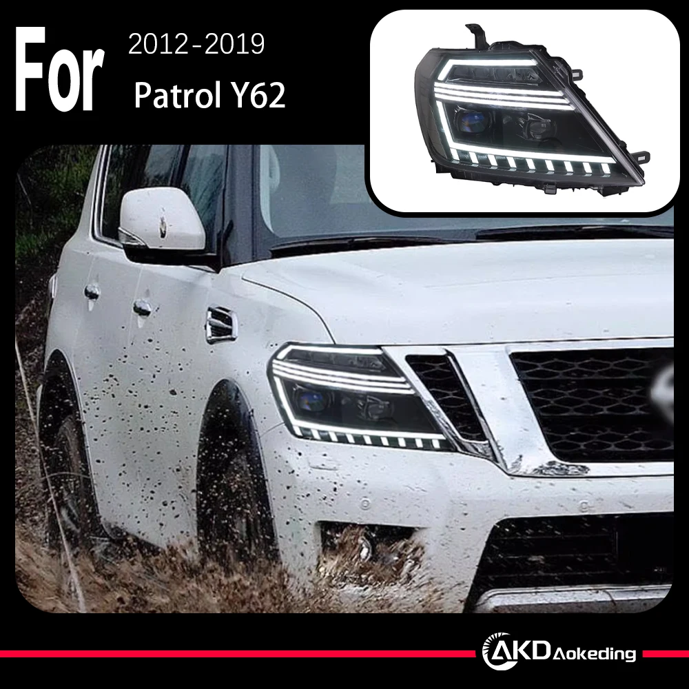 AKD Car Model Headlights for Nissan Patrol Y62 LED Headlight 2016-2020 Y62 Front Lamp Drl Led Projector Lens Auto Accessories
AKD Car Model Headlights for Nissan Patrol Y62 LED Headlight 2016-2020 Y62 Front Lamp Drl Led Projector Lens Auto Accessories
