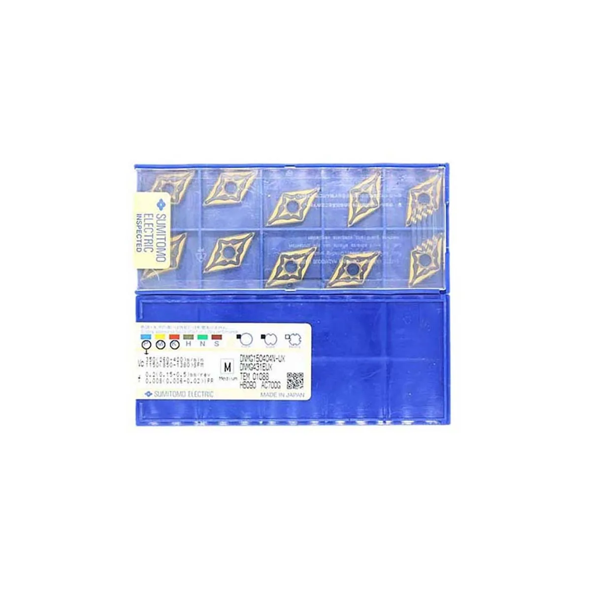 SUMITOMO Оригинальные DNMG DNMG15 DNMG150608 DNMG150608N DNMG150412N DNMG150404N Твердосплавные токарные пластины среднего черчения
SUMITOMO Оригинальные DNMG DNMG15 DNMG150608 DNMG150608N DNMG150412N DNMG150404N Твердосплавные токарные пластины среднего черчения