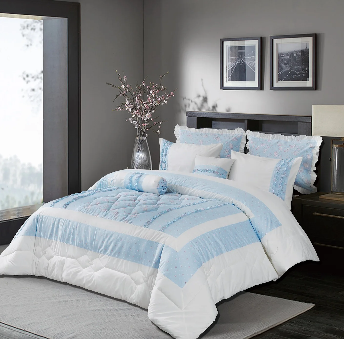 Nantong Middle East Style Mixed Color Comforter Set Factory Sell Directly
Nantong Middle East Style Mixed Color Comforter Set Factory Sell Directly