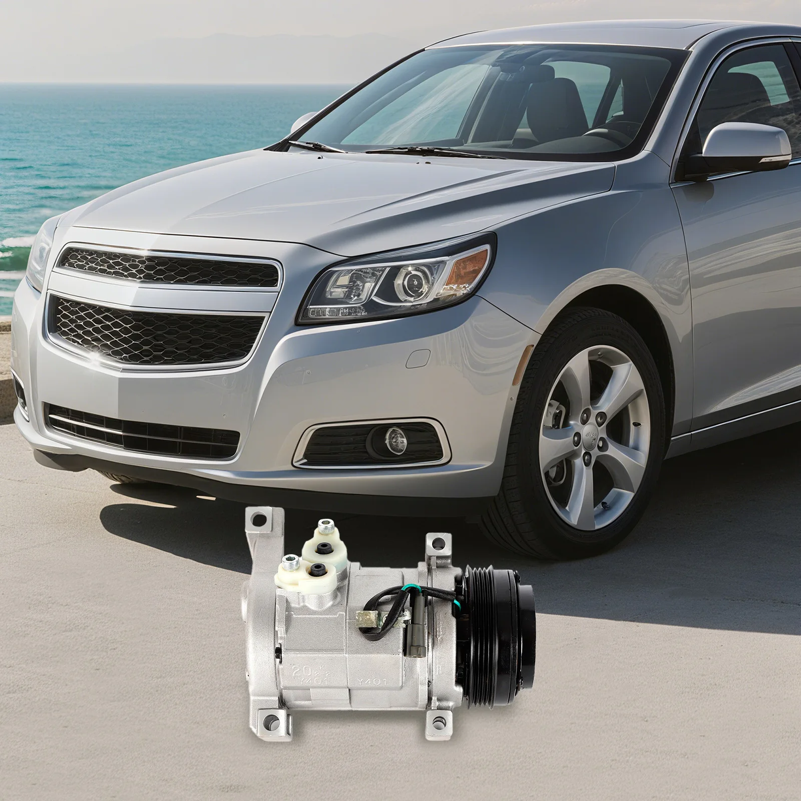 AC A/C Compressor Kit,6.0L 5.3L 4.8L AC Compressor and A/C Clutch With Clutch For Cadillac Chevrolet GMC Sierra - Silverado/Sierra 1500 Tahoe GMC Yukon (2001 2002 2003-2007 2008 2009)
AC A/C Compressor Kit,6.0L 5.3L 4.8L AC Compressor and A/C Clutch With Clutch For Cadillac Chevrolet GMC Sierra - Silverado/Sierra 1500 Tahoe GMC Yukon (2001 2002 2003-2007 2008 2009)