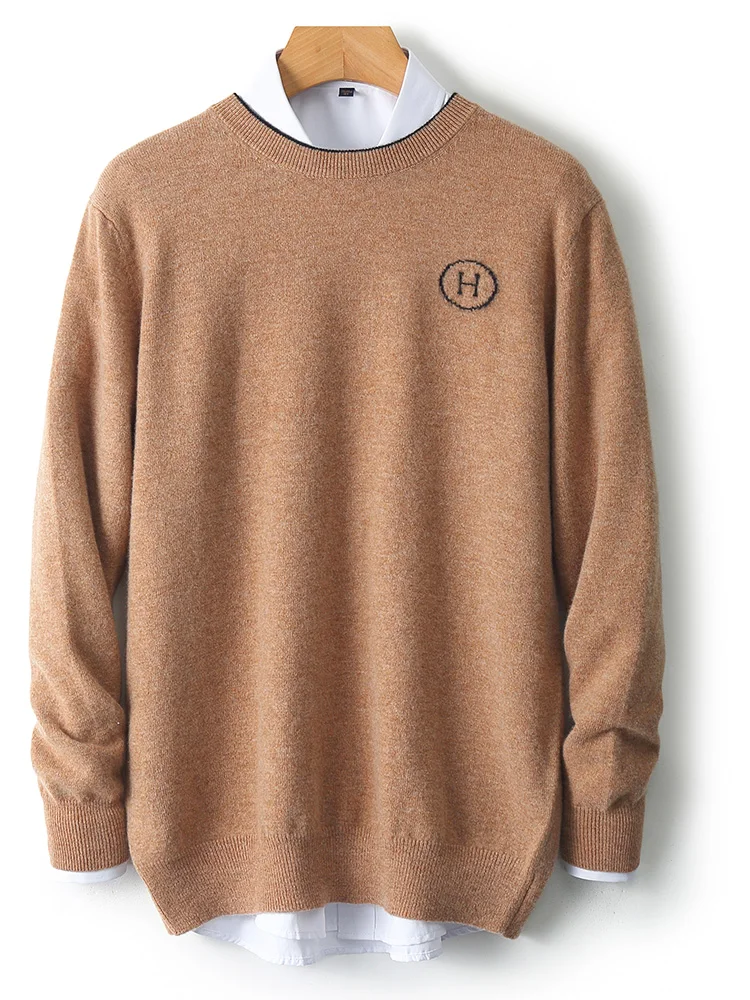 Autumn Winter Smart Men's O-neck Basic Pullover 100% Merino Wool Sweater Casual Jumper Cashmere Knitwear Soft Comfort Clothing
Autumn Winter Smart Men's O-neck Basic Pullover 100% Merino Wool Sweater Casual Jumper Cashmere Knitwear Soft Comfort Clothing