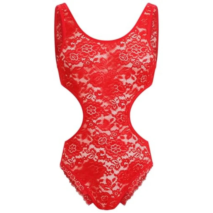 ABAFIP Men's Sissy Lace Bodysuit Floral Sheer See Through Sleeveless Cutout Leotard Crossdress Lingerie
ABAFIP Men's Sissy Lace Bodysuit Floral Sheer See Through Sleeveless Cutout Leotard Crossdress Lingerie