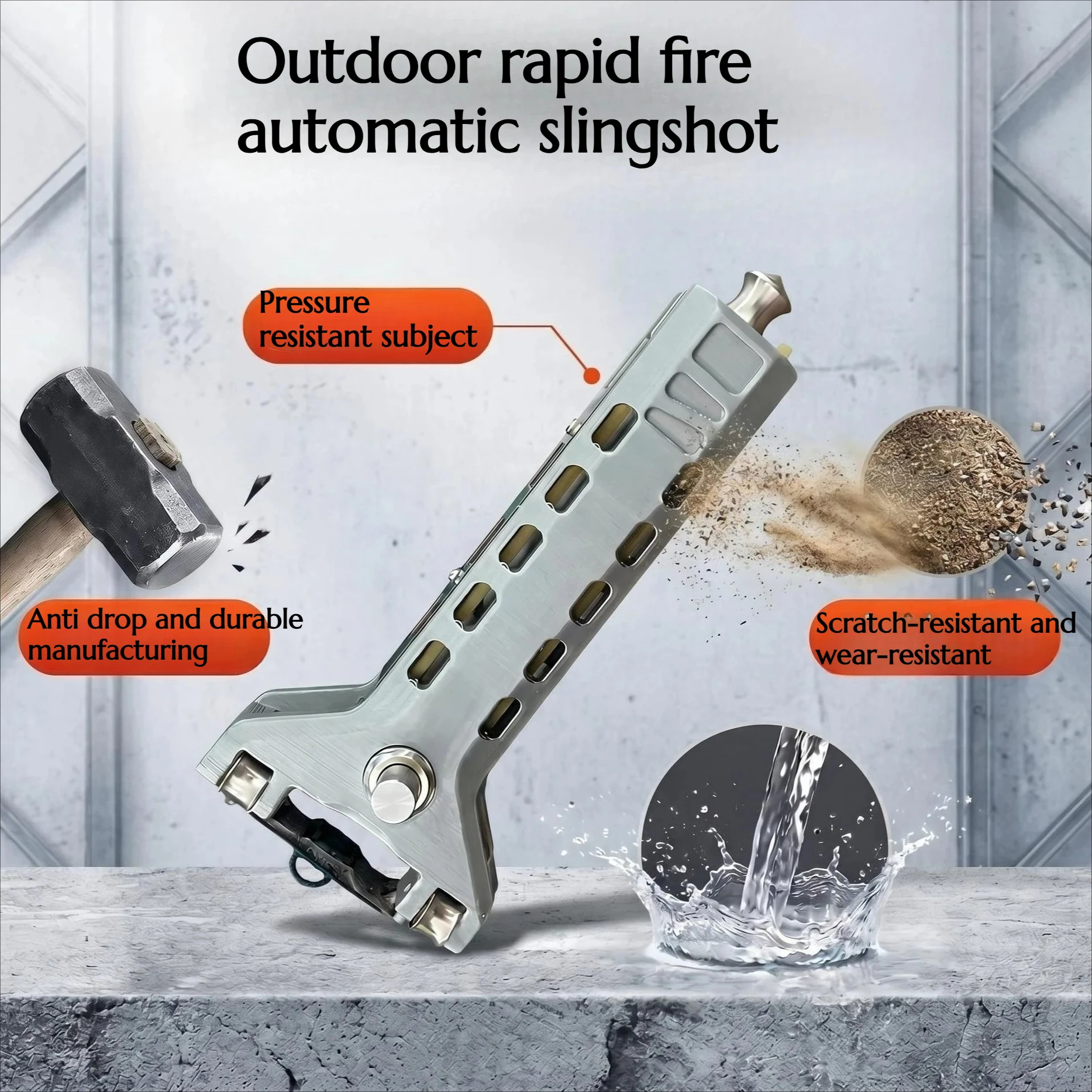 Lightweight Durable Automatic Rapid Fire Slingshot Outdoor Entertainment and Competitive High-precision Hunting Tool
Lightweight Durable Automatic Rapid Fire Slingshot Outdoor Entertainment and Competitive High-precision Hunting Tool