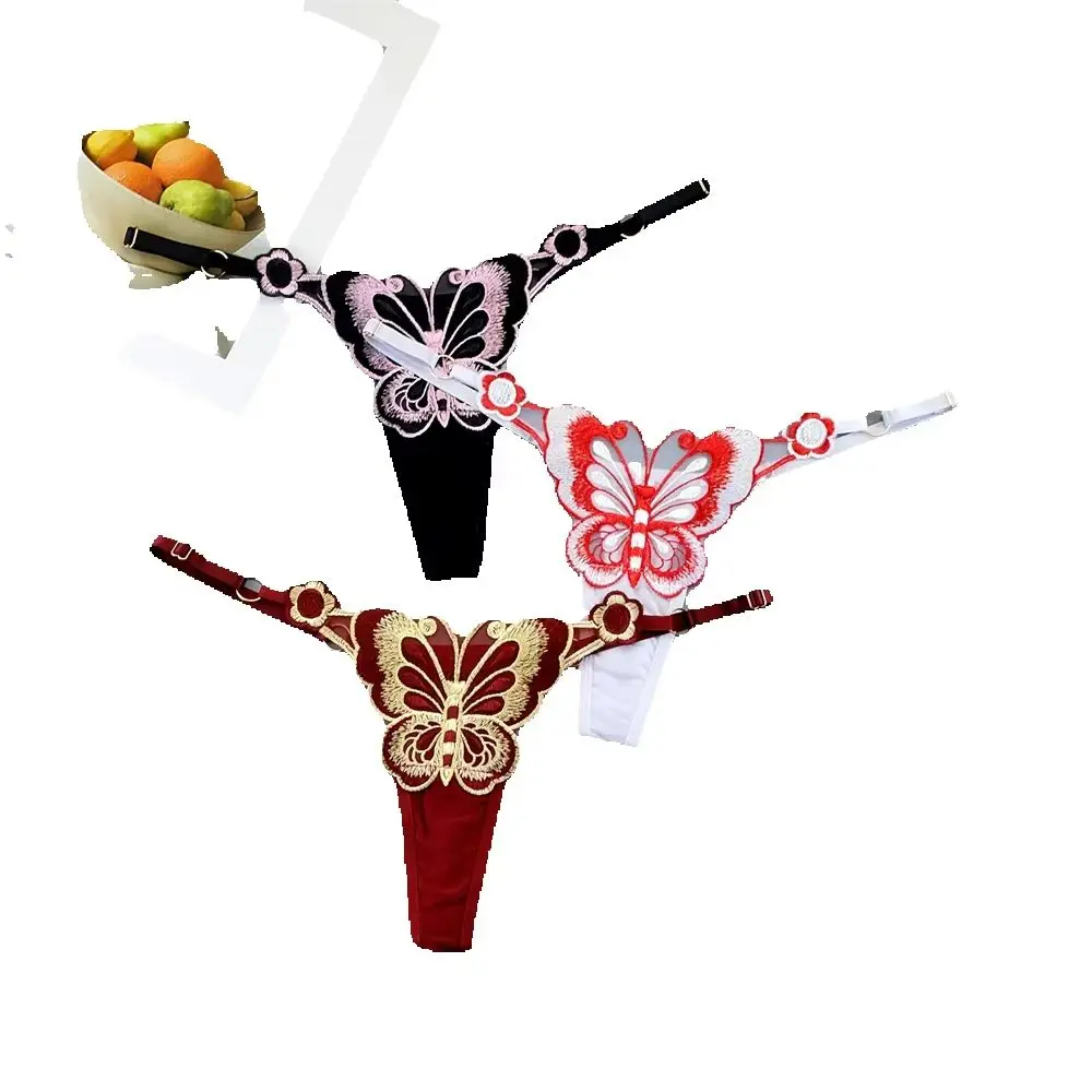 3Pcs Adjustable Sexy Butterfly Thong Women Sexy Hot Perspective Underwear Low Waist Female T-back Panties Plus Size
3Pcs Adjustable Sexy Butterfly Thong Women Sexy Hot Perspective Underwear Low Waist Female T-back Panties Plus Size
