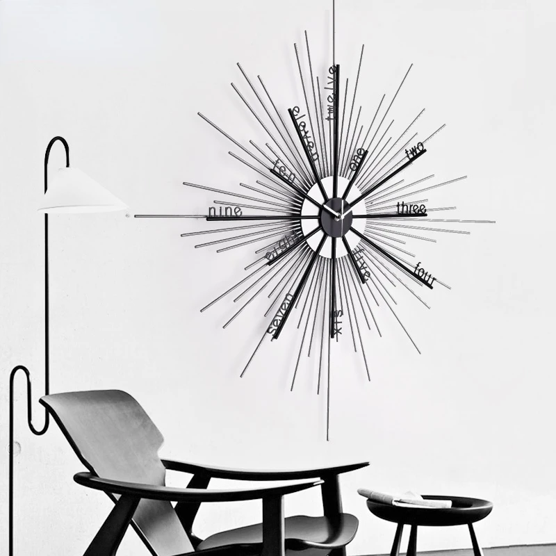 Minimalist Quartz Wall Clock Metal Abstract Art Personality Creativity Wall Clock Modern Design Reloj Pared Home Decor
Minimalist Quartz Wall Clock Metal Abstract Art Personality Creativity Wall Clock Modern Design Reloj Pared Home Decor