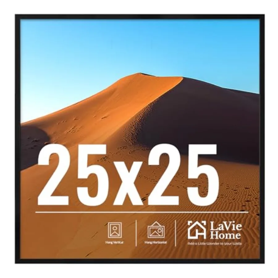 25x25 Picture Frame for Wall Display, 25x25 Picture Frame with HD Plexiglas, 25 x 25 Photo Frame 1 Pack, Picture Frames for Dis
25x25 Picture Frame for Wall Display, 25x25 Picture Frame with HD Plexiglas, 25 x 25 Photo Frame 1 Pack, Picture Frames for Dis