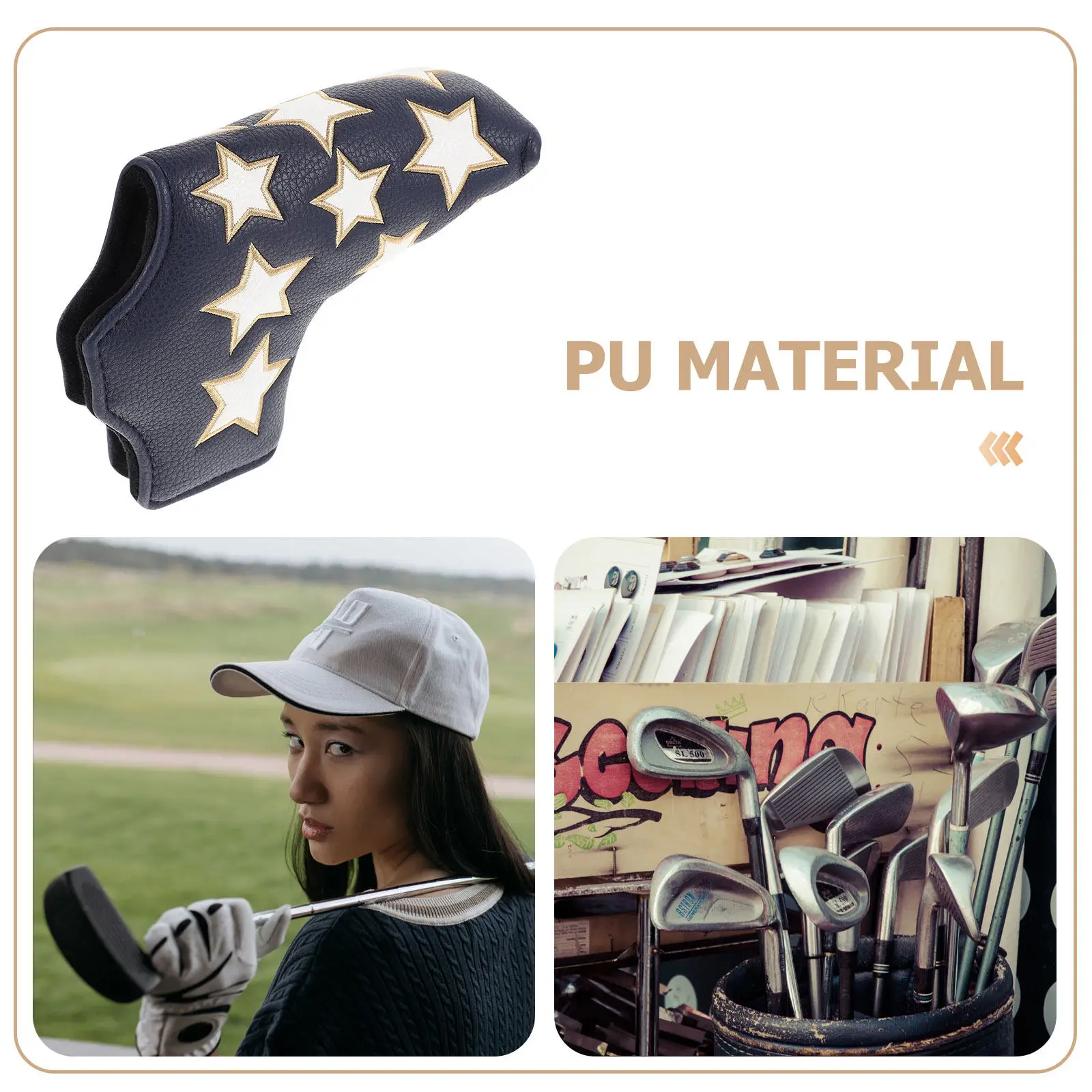 Чехол для головки клюшки для гольфа, 1 шт., из ПУ-материала, утолщенный, защитный, гладкий, легко надеваемый, аксессуар для клюшки-паттера
Чехол для головки клюшки для гольфа, 1 шт., из ПУ-материала, утолщенный, защитный, гладкий, легко надеваемый, аксессуар для клюшки-паттера