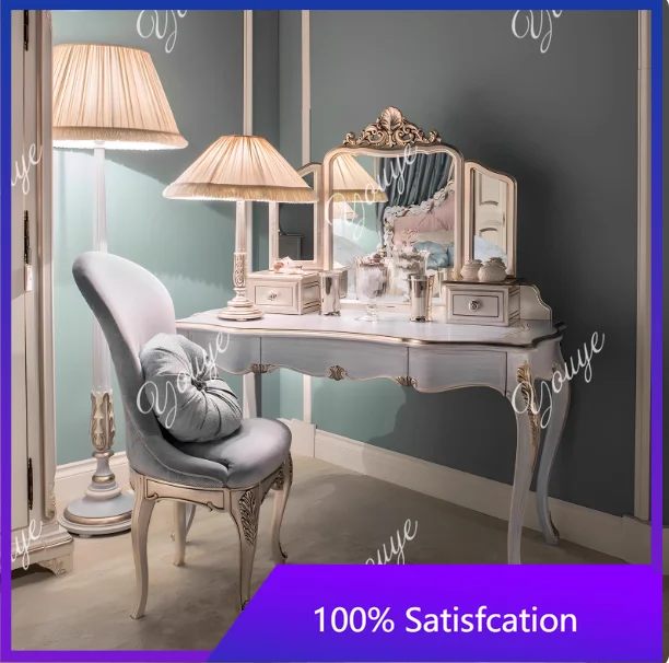 Q French Retro Old Dresser American Light Luxury Solid Wood Dressing Table Master Bedroom Storage Table Mirror Combination
Q French Retro Old Dresser American Light Luxury Solid Wood Dressing Table Master Bedroom Storage Table Mirror Combination