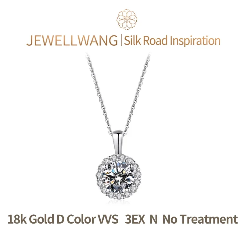 Silk Road Inspiration 18K Gold Lab Grown Diamond Necklace Pendant for Women 0.3ct-3.0ct D Present a 925 Sterling Silver Necklace
Silk Road Inspiration 18K Gold Lab Grown Diamond Necklace Pendant for Women 0.3ct-3.0ct D Present a 925 Sterling Silver Necklace