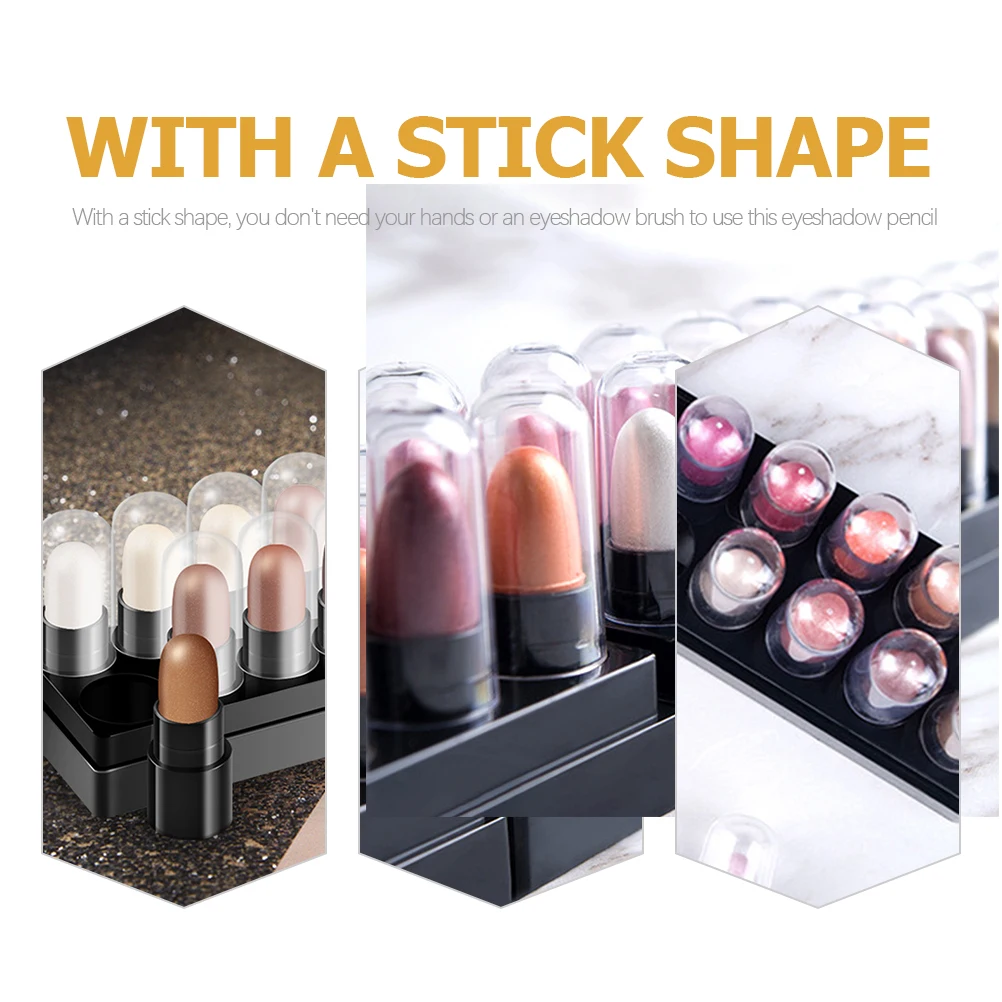 12 Pcs Waterproof Shimmer Eye Shadow Box Creamy Eyeshadow Stick Sets Long Lasting Color Makeup Tools Plastic Storage
12 Pcs Waterproof Shimmer Eye Shadow Box Creamy Eyeshadow Stick Sets Long Lasting Color Makeup Tools Plastic Storage