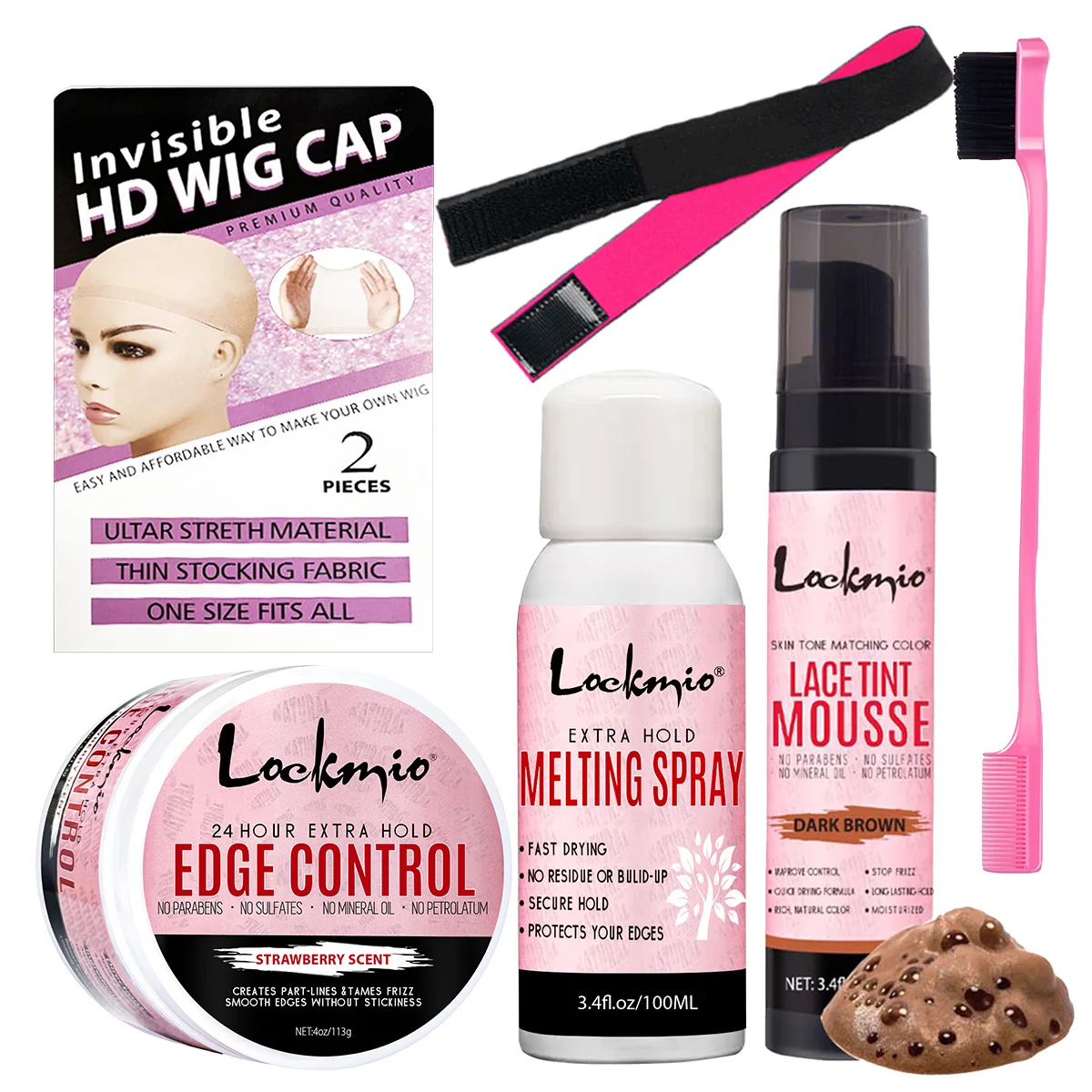 Hair Styling Wax Hairlines Gel for Bangs and Edges Wig Melting Spray Invisible Wigs Adhesive,Lace Tint Mousse, Dyeing Spray Kit
Hair Styling Wax Hairlines Gel for Bangs and Edges Wig Melting Spray Invisible Wigs Adhesive,Lace Tint Mousse, Dyeing Spray Kit