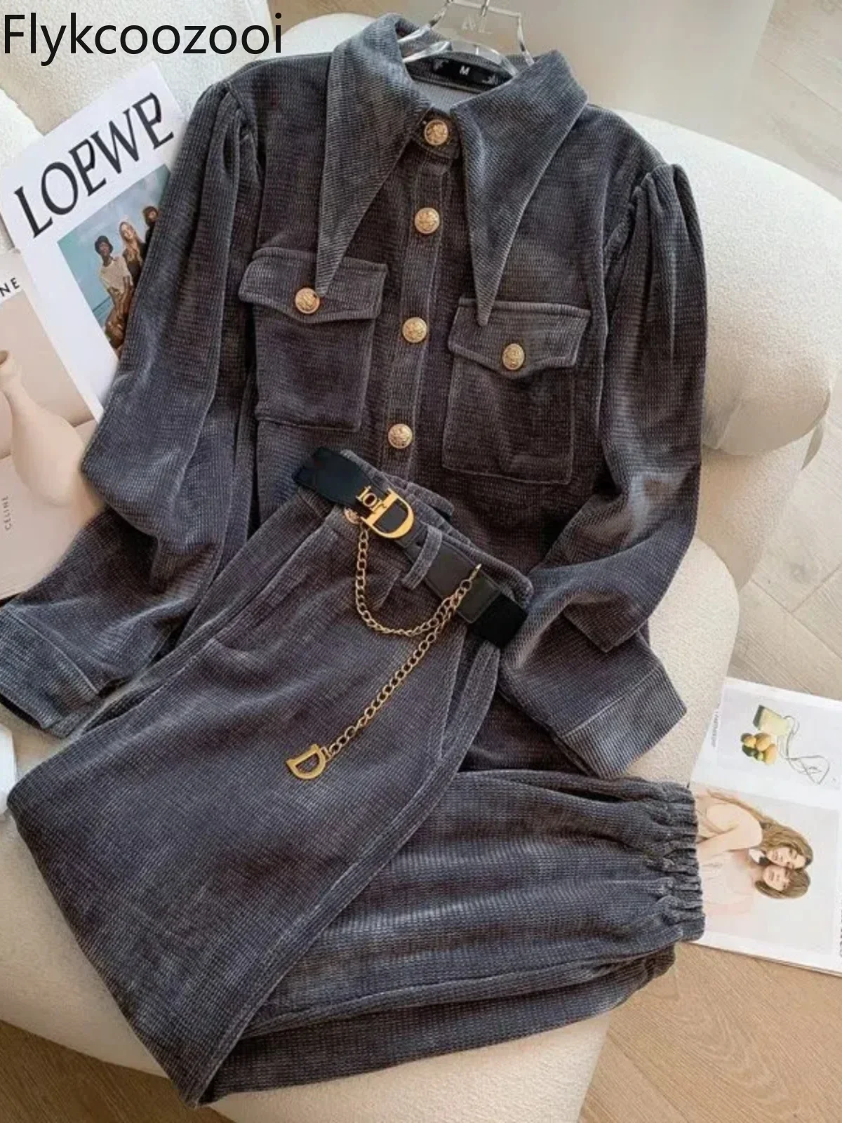 Casual Suit Women's Spring 2024 New Fashionable Western Style Fashion Light Mature Style Black Two-piece Set Deux-pièces
Casual Suit Women's Spring 2024 New Fashionable Western Style Fashion Light Mature Style Black Two-piece Set Deux-pièces