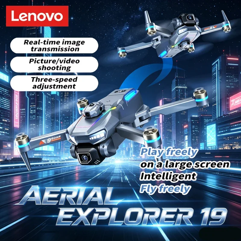 Lenovo AE19 Quadcopter 4K HD Dual Camera Drone, Brushless Motor, Infrared Obstacle Avoidance & Optical Flow Positioning System
Lenovo AE19 Quadcopter 4K HD Dual Camera Drone, Brushless Motor, Infrared Obstacle Avoidance & Optical Flow Positioning System