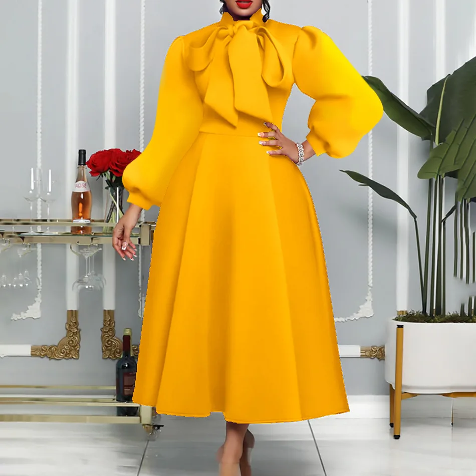 Autumn and winter new fashion temperament elegant straps bubble sleeves big skirt African dress temperament sexy high-end busine
Autumn and winter new fashion temperament elegant straps bubble sleeves big skirt African dress temperament sexy high-end busine