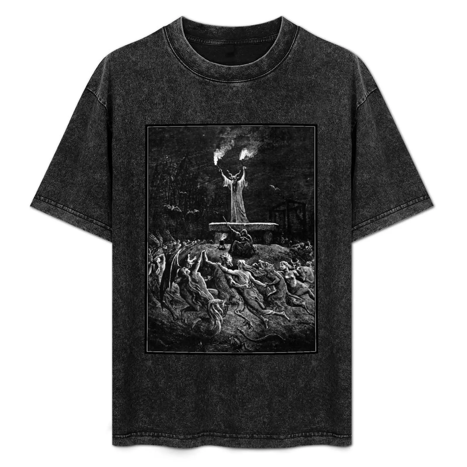 Witches Dancing at a Sabbath - Gustave Doré (1886) T-Shirt Basic Short Sleeve Cotton Blend T-Shirt
Witches Dancing at a Sabbath - Gustave Doré (1886) T-Shirt Basic Short Sleeve Cotton Blend T-Shirt