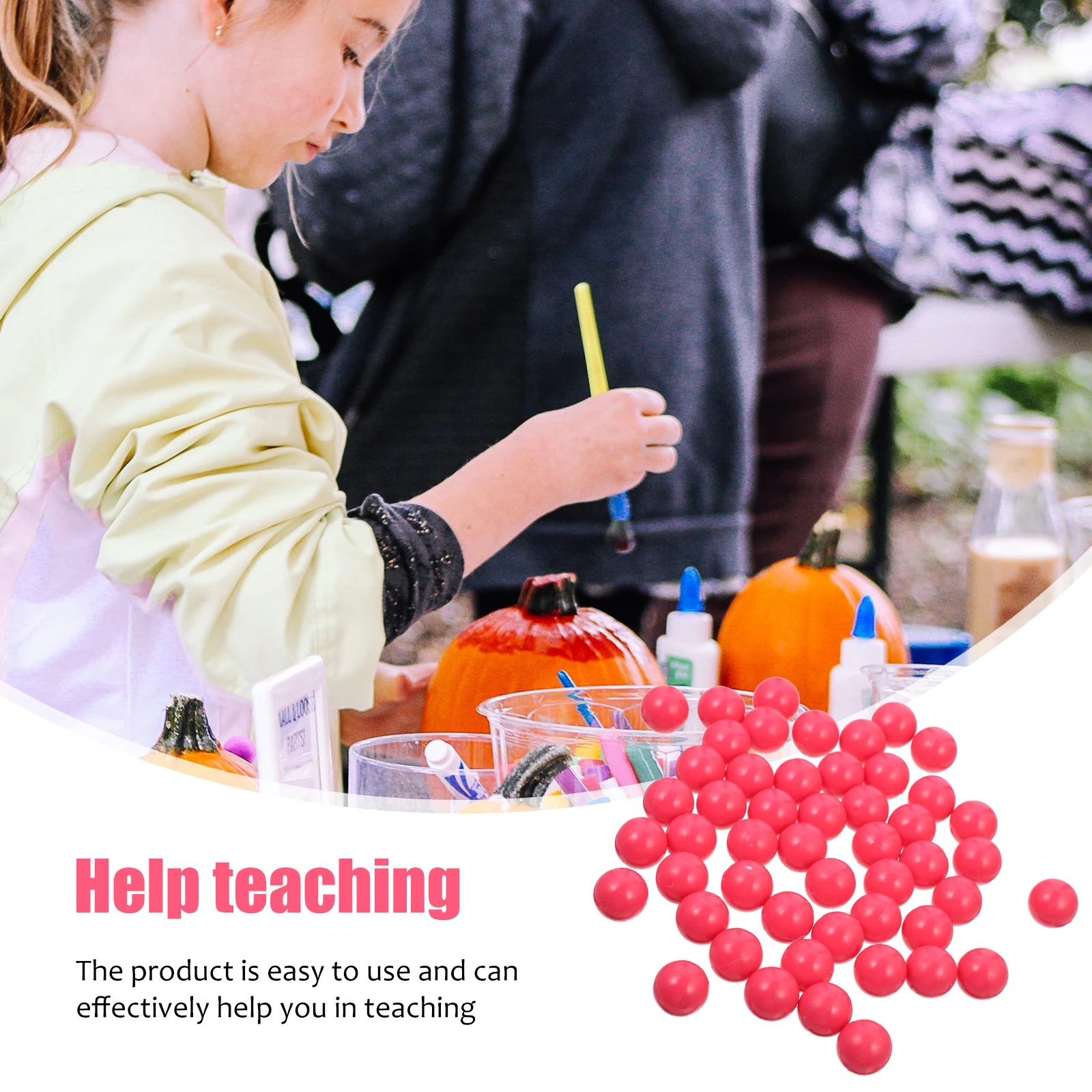 50 Pcs Balls Colorful Toys Kids Solid Bright Math Teaching Ball Montessori Math Counting Probability Fun Family
50 Pcs Balls Colorful Toys Kids Solid Bright Math Teaching Ball Montessori Math Counting Probability Fun Family