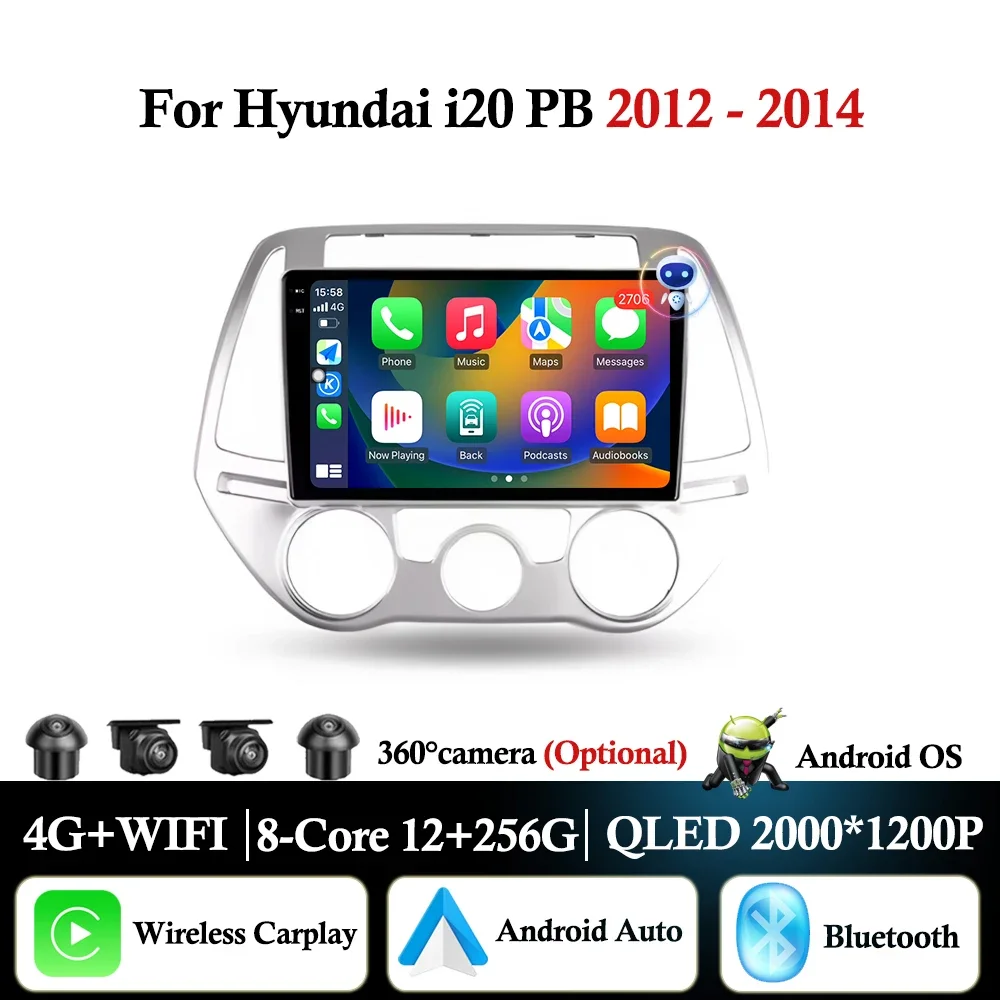 Android Auto Carplay For Hyundai i20 PB 2012 2013 2014 Car Radio Video Multimedia Player WIFI+4G GPS Navigation DSP Stereo
Android Auto Carplay For Hyundai i20 PB 2012 2013 2014 Car Radio Video Multimedia Player WIFI+4G GPS Navigation DSP Stereo