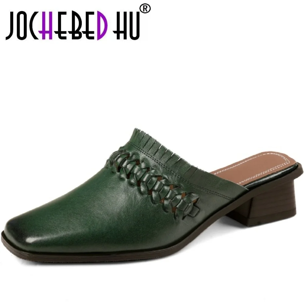 【JOCHEBED HU】Women's Handmade Genuine Leather Soft and comfortable Summer Outdoor Slippers Closed-Toe Slippers for
【JOCHEBED HU】Women's Handmade Genuine Leather Soft and comfortable Summer Outdoor Slippers Closed-Toe Slippers for