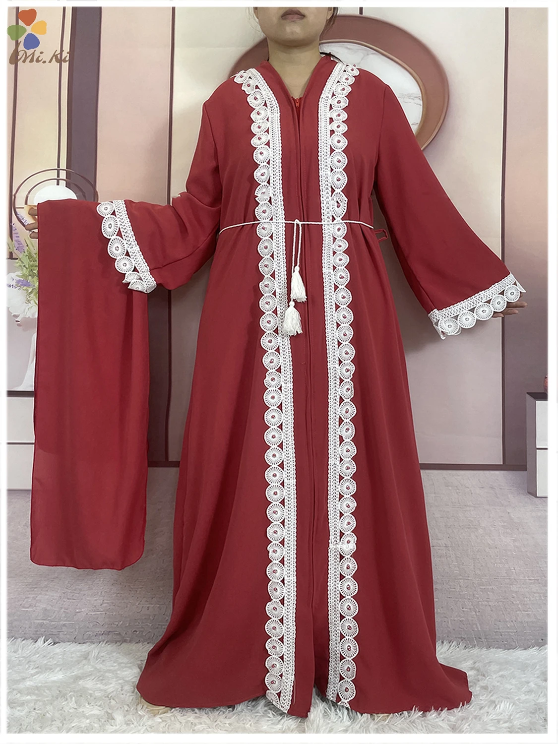 2024 New African Women Abaya Dress Lace Chiffon Long sleeved Open Dress Muslim Women Robe Dubai Maxi Elegant Party Clothing
2024 New African Women Abaya Dress Lace Chiffon Long sleeved Open Dress Muslim Women Robe Dubai Maxi Elegant Party Clothing