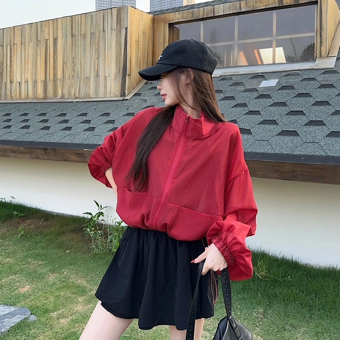 Casual Drawstring Short Sun Protection Women's Jacket Summer Thin Loose Slimming Versatile Small Size Long Sleeve Top
Casual Drawstring Short Sun Protection Women's Jacket Summer Thin Loose Slimming Versatile Small Size Long Sleeve Top
