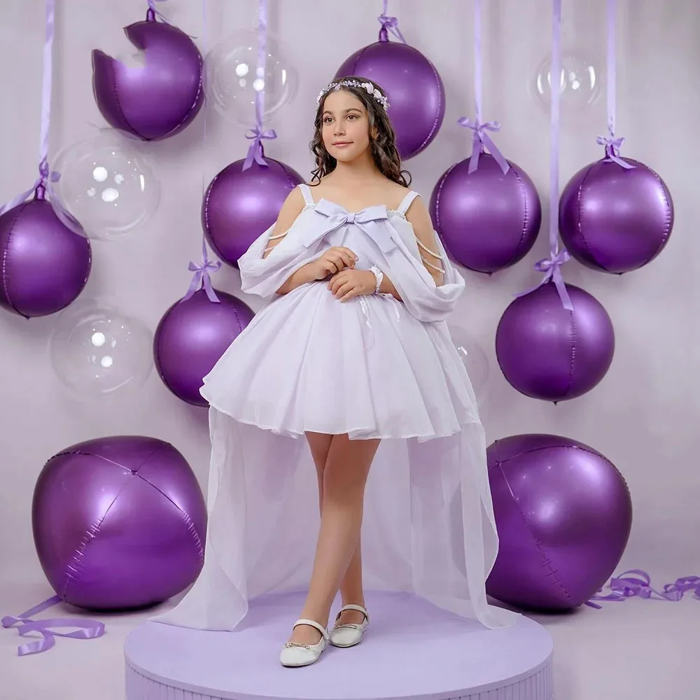 Purple Tulle Girls Birthday Dresses With Bow Beaded Flower Girl Dresses for Wedding Party Baby Toddle Ball Gowns Customized
Purple Tulle Girls Birthday Dresses With Bow Beaded Flower Girl Dresses for Wedding Party Baby Toddle Ball Gowns Customized