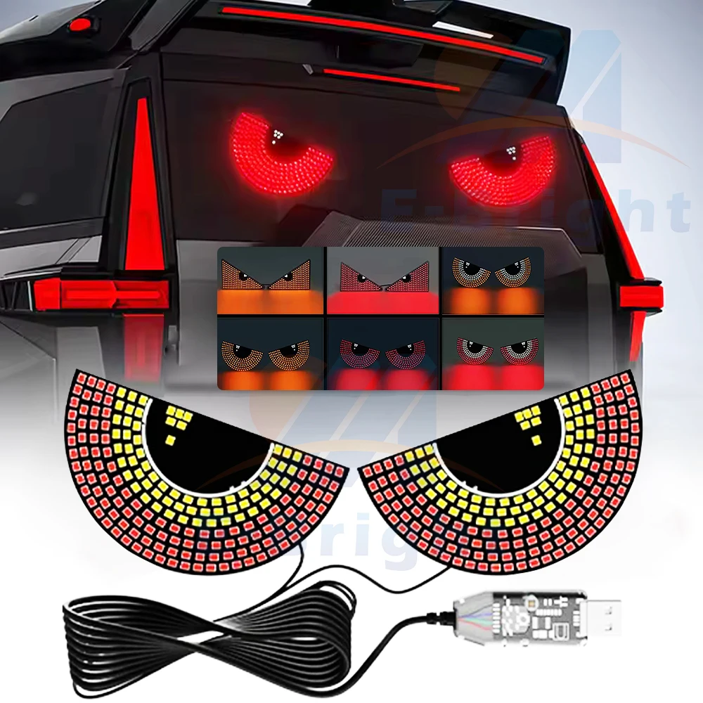 2Pcs Car LED Decorative Lights For Evil Eyes Led USB Atmosphere Lamp Interesting Devil Eye Light Red Strobe Warning Accessories
2Pcs Car LED Decorative Lights For Evil Eyes Led USB Atmosphere Lamp Interesting Devil Eye Light Red Strobe Warning Accessories