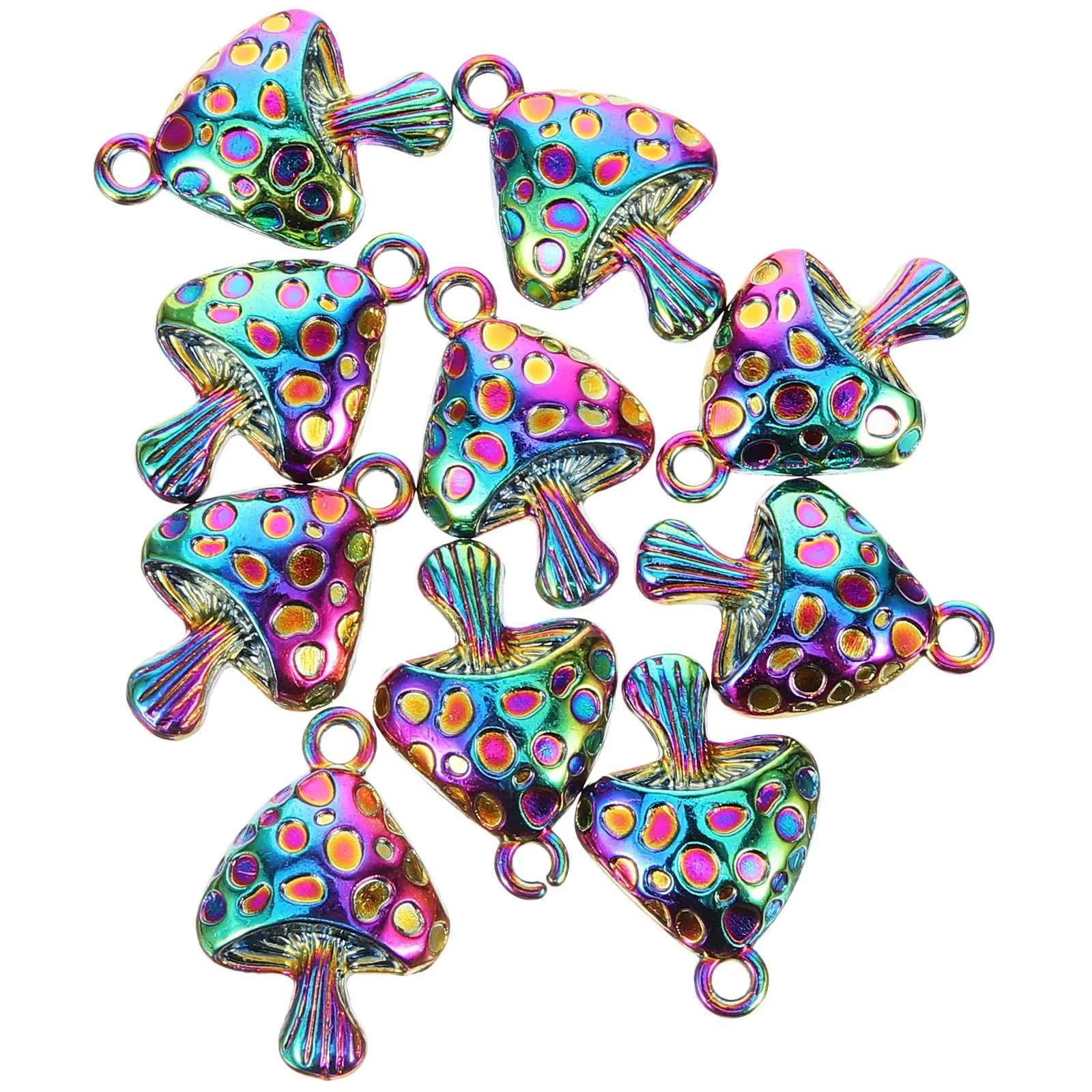10 Pcs Colorful Mushroom Pendant naments Handcraft Supplies Alloy Charms Necklace Accessories Jewelry Making Crafts
10 Pcs Colorful Mushroom Pendant naments Handcraft Supplies Alloy Charms Necklace Accessories Jewelry Making Crafts