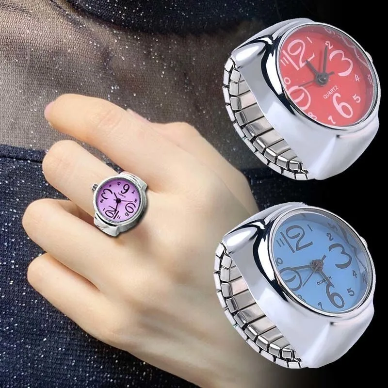 Finger Ring Mini Watch Silver Round Dial Adjustable Analog Mechanical Hand Small Watch Jewelry Gift Men Women Valentine Unisex
Finger Ring Mini Watch Silver Round Dial Adjustable Analog Mechanical Hand Small Watch Jewelry Gift Men Women Valentine Unisex