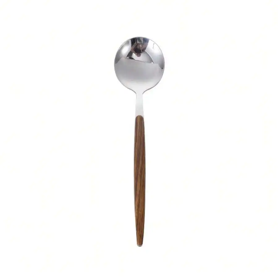 Stainless Steel Spoon With Wood Grain Handle Dessert Coffee Spoon Household Tableware
Stainless Steel Spoon With Wood Grain Handle Dessert Coffee Spoon Household Tableware