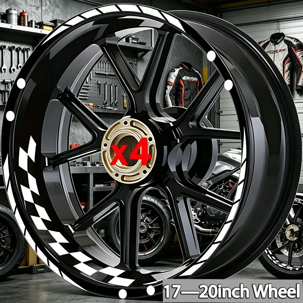 Motorcycle Wheel Reflective Stickers 17 Inch Inner Ring Hub Vinyl Waterproof Decals moto Accessories for z750 z900 s1000rr
Motorcycle Wheel Reflective Stickers 17 Inch Inner Ring Hub Vinyl Waterproof Decals moto Accessories for z750 z900 s1000rr