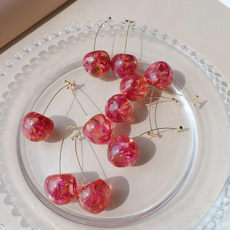 New Cherry Female Earrings Temperament Sweet and Fresh Earrings Cherry Earrings Resin Ladies Earrings Jewelry Gifts
New Cherry Female Earrings Temperament Sweet and Fresh Earrings Cherry Earrings Resin Ladies Earrings Jewelry Gifts