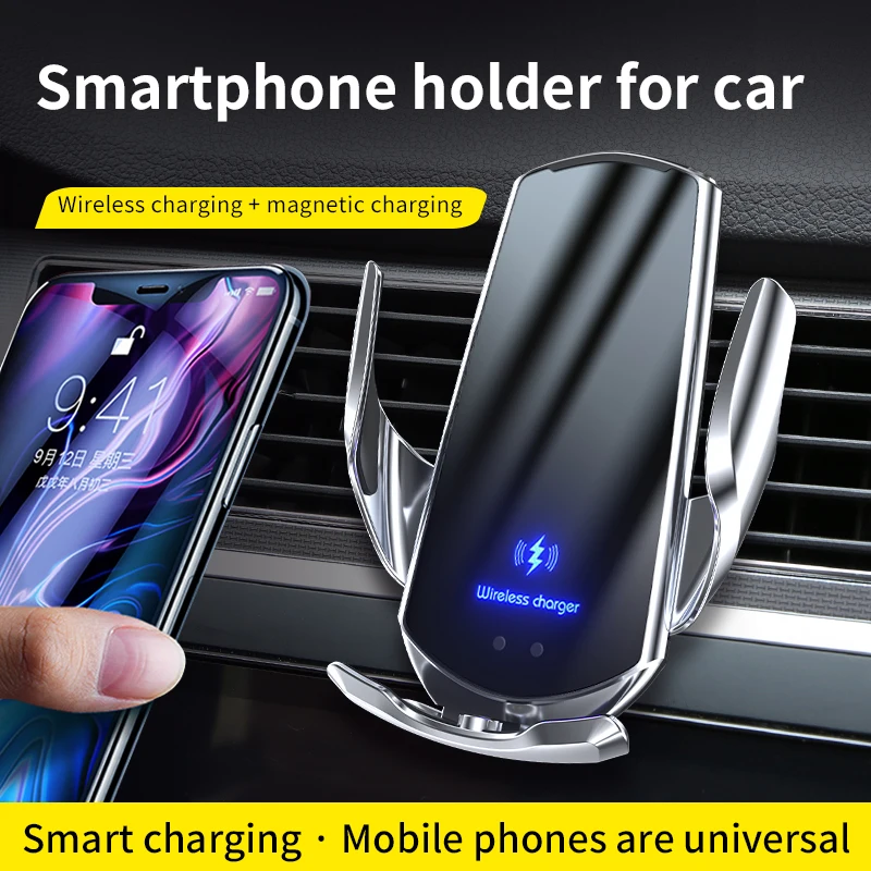 Car Phone Holder Wireless Charger Automatic Car Cell Phone Holder Vent Clip For Universal All Mobile Phone Charging Accessories
Car Phone Holder Wireless Charger Automatic Car Cell Phone Holder Vent Clip For Universal All Mobile Phone Charging Accessories
