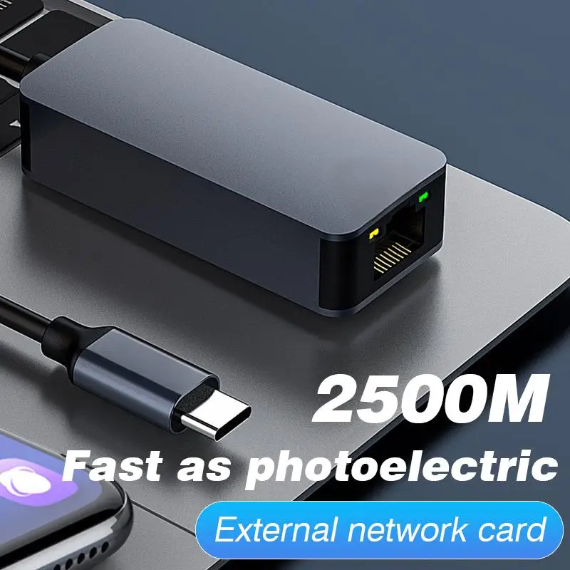 2500 Мбит/с USB 3.0 Type-C к RJ45 Сетевая карта 100M Адаптер Gigabit Ethernet Конвертер Lan Hub Для ПК Ноутбука Для Windows 8.1/10/11
2500 Мбит/с USB 3.0 Type-C к RJ45 Сетевая карта 100M Адаптер Gigabit Ethernet Конвертер Lan Hub Для ПК Ноутбука Для Windows 8.1/10/11